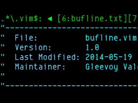 bufline.vim, buffer list in tabline