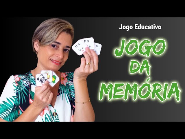 JOGO DA MEMÓRIA - LETRAS E FIGURAS - Clube Brincante
