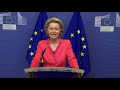 Press statement by President von der Leyen on the new European Bauhaus