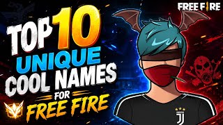 TOP 10 UNIQUE COOL NAMES FOR FREE FIRE 😍 | Best Stylish Nicknames 2026 | Free Fire Name Ideas screenshot 1