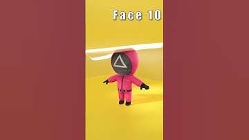 100000 faces Cloth simulation  Squid game  #animation #3dcloth #cloth #c4d #asmr #blender3d