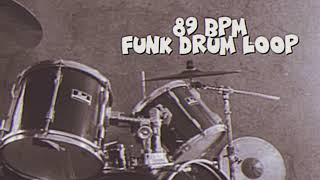 89 BPM Funk Rock Drums Backing Track