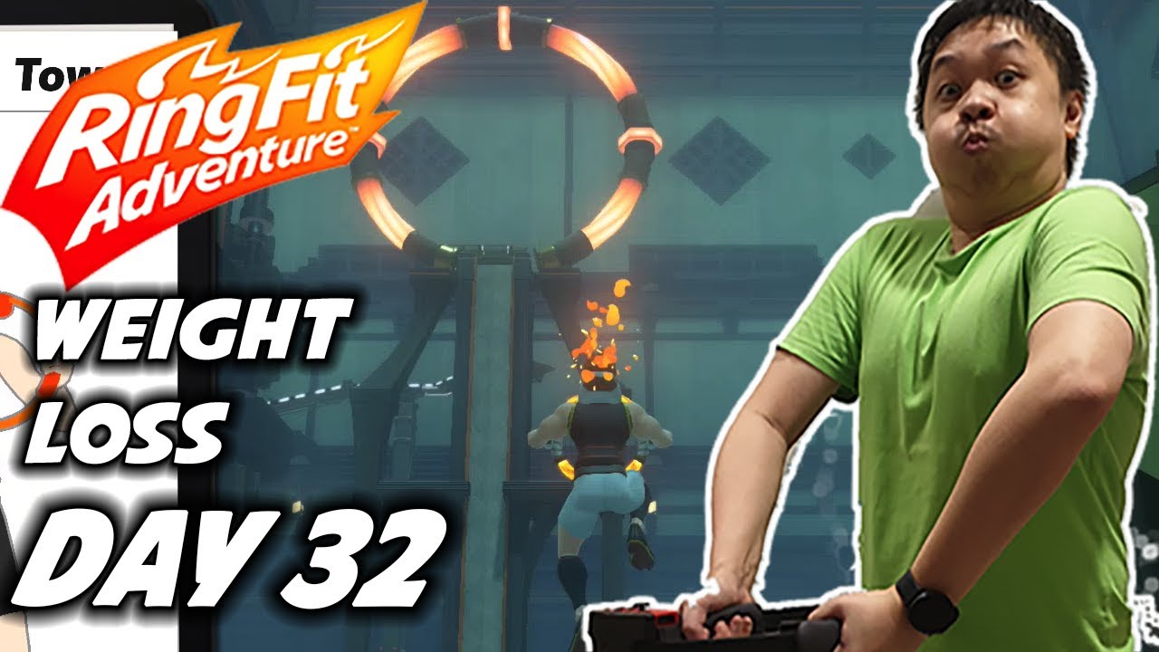 Fun Exercise Games at Home - Day 32 Ring Fit Adventure Weight Loss Journey