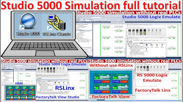 Rockwell automation| Studio 5000 simulation without real PLCs full tutorial in 12 hours