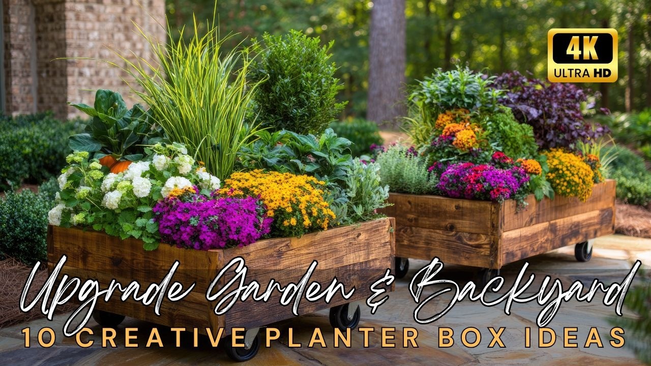 10 креативных идей для цветочных ящиков, которые мгновенно преобразят ваш сад и задний двор.