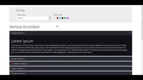 Vertical and Horizontal Accordion - JS Plugin Preview