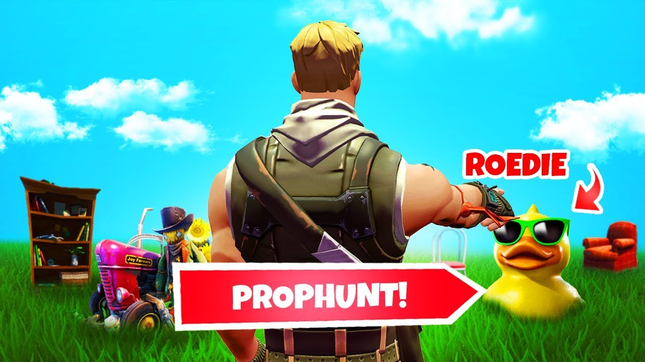 WIJ SLOPEN FORTNITE PROP HUNT...😅 (Glitch)