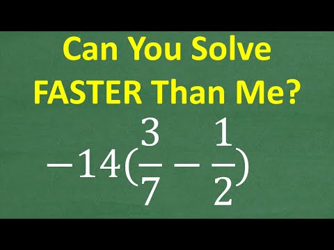 -14(3/7 – 1/2) Can You Solve This Faster Than Me?