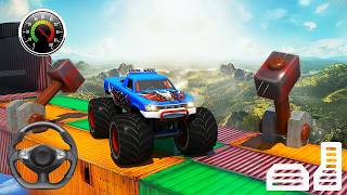 4x4 Monster Truck 3D Stunts Driver Game - High Speed Jump Test Parkour - Android GamePlay screenshot 1