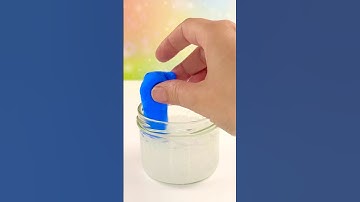 Slime ASMR - Mixing Clay into Clear Slime Remix #slime #satisfying #asmr