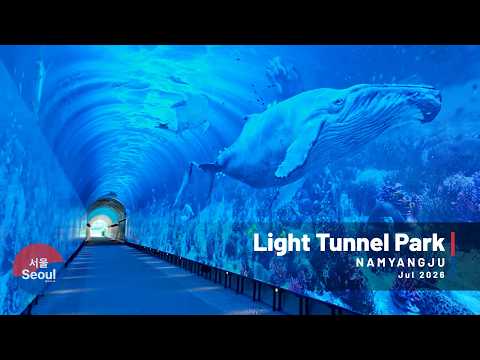 Walking Through Korea's Incredible Media Art Tunnel | Namyangju Light Tunnel Park
