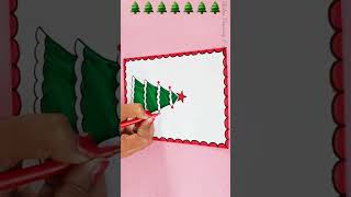 Cute😘christmas card idea  #shorts #youtubeshorts #whitepaper #trending #christmas