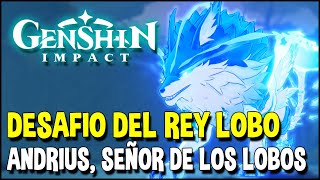 Andrius Seor De Los Lobos boss  Desafo Del Lobo Del Norte  Genshin Impact