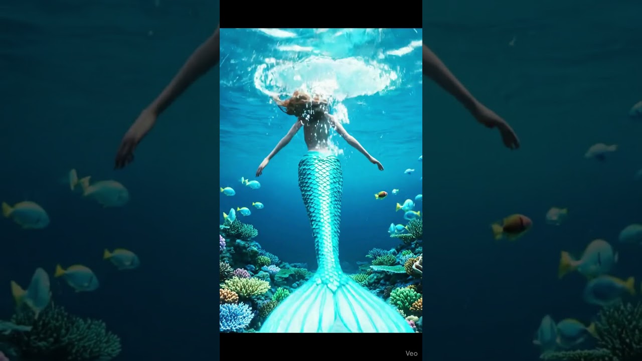 Her True Form Revealed at Sunset 🌅🧜‍♀️ 