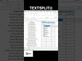 TEXTSPLIT in Excel 🔥 Split Data Instantly in Seconds! #ExcelTips #Excel #ExcelTips #textsplit