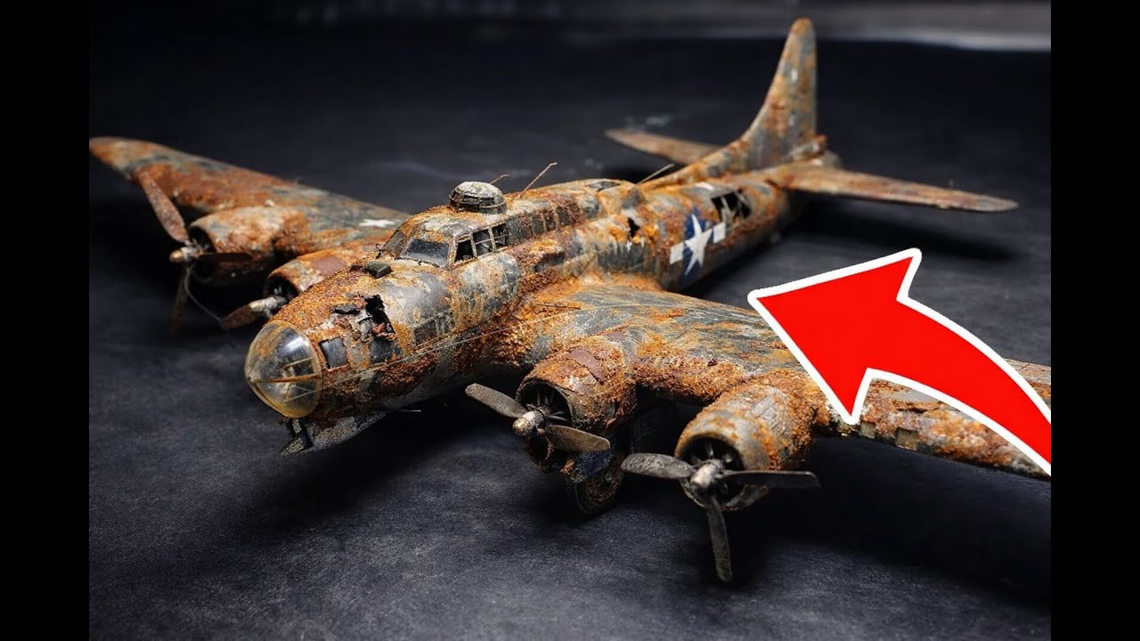 POV ASMR | Restoring a Broken B-17 Flying Fortress – WWII Heavy Bomber Model