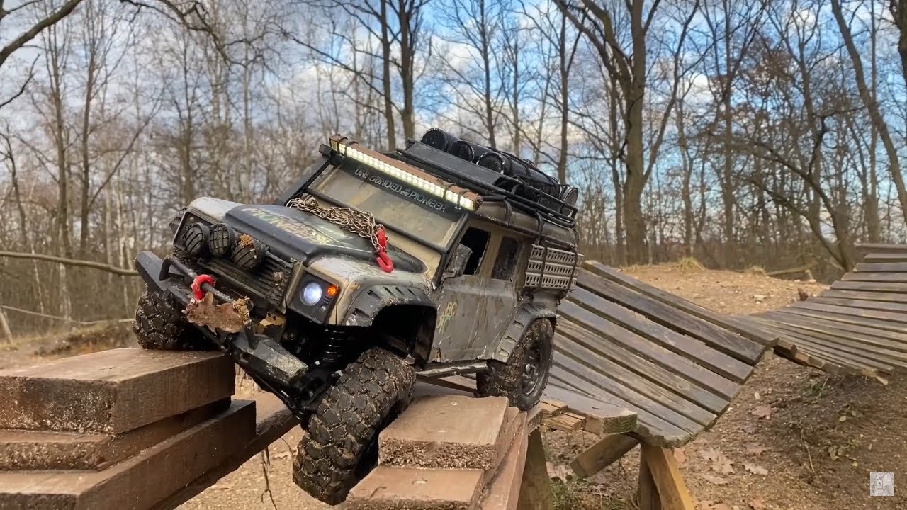 Defender 4x4 expedition offroad on scale track rc expe Milovice ...