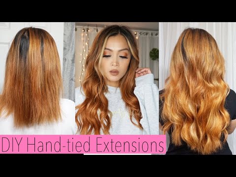 video about Highlights #12/60 Hand Tied Hair Extensions