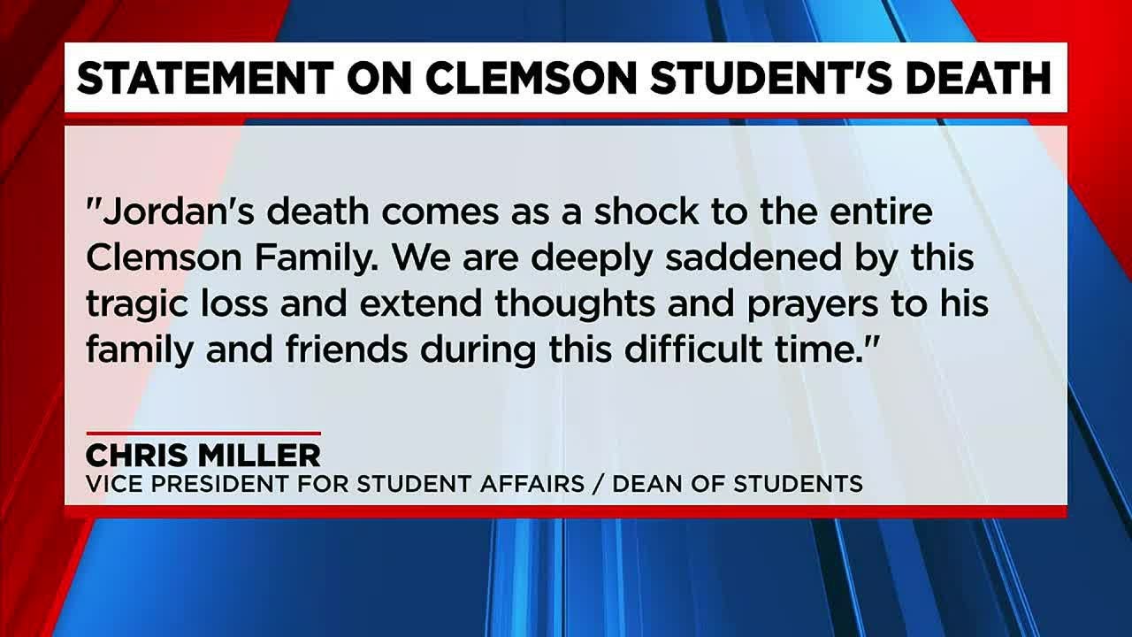Clemson responds following student's death