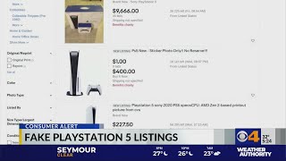 Fake Playstation 5 listings