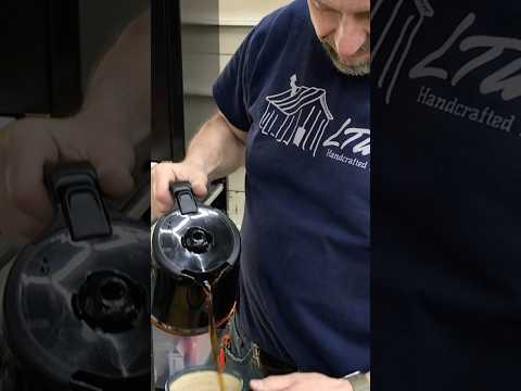 Wanna see something cool?  How about the special way we pour our “Back to the Grind” coffee ￼?