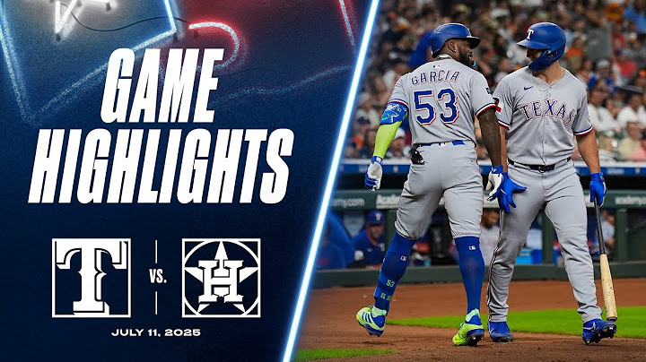 Rangers vs. Astros Game Highlights (7/11/25) | MLB Highlights