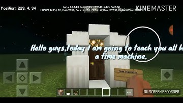 Time Machine in mcpe~no mod~command block creation