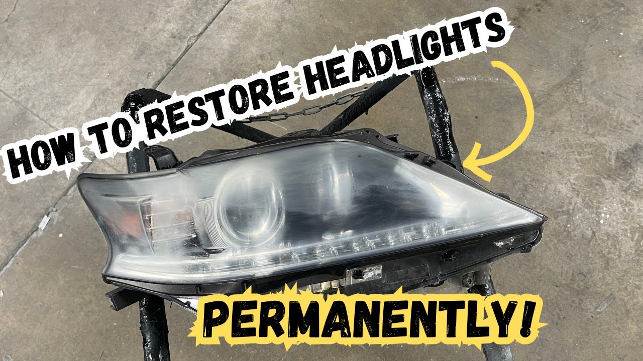 How to fix yellow headlights! DIY Step-by-Step - YouTube