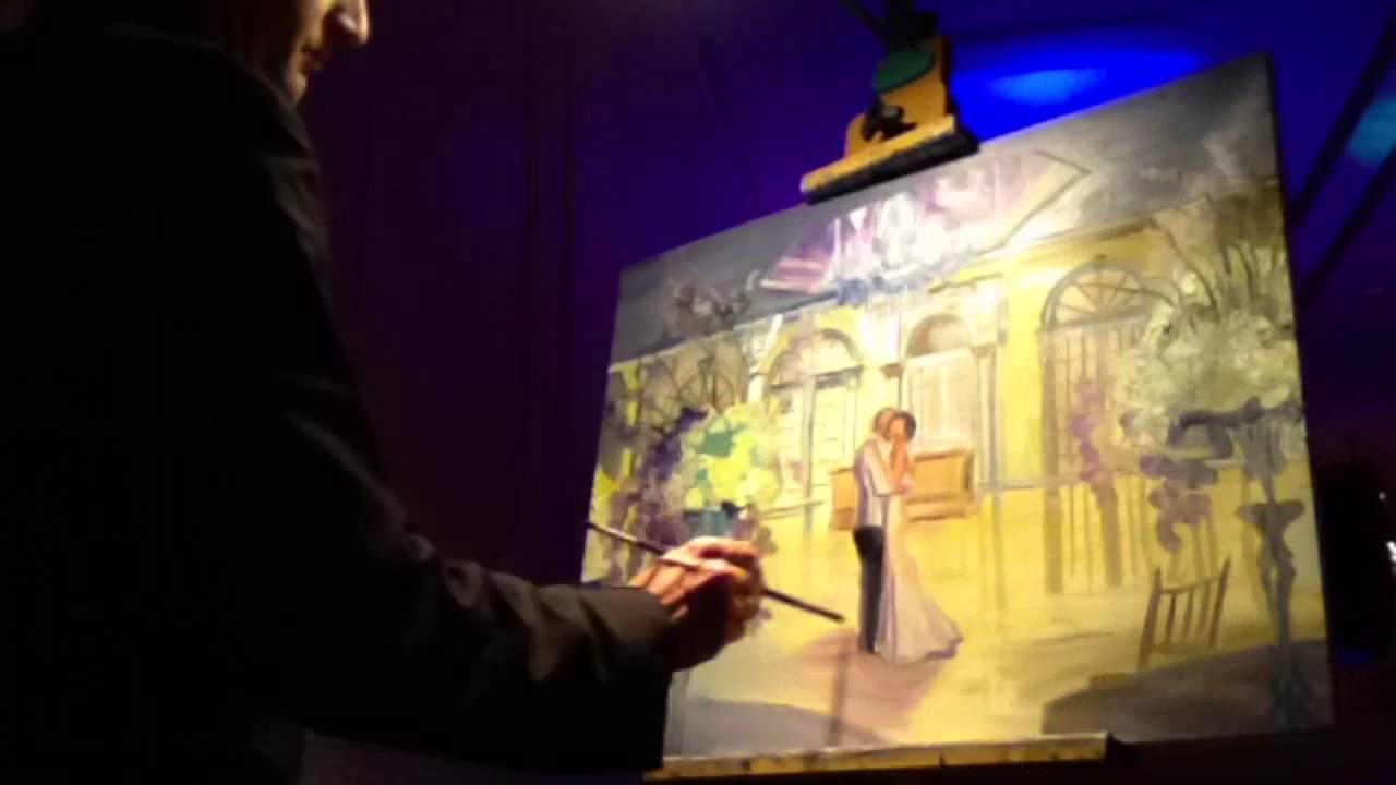 Time-lapse of Live Wedding Painting by Mark at Addison Park