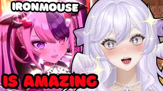 Her Voice Is Amazing Vtuber Reacts To Ironmouse Aishite Aishite Aishite   Kikuo cover