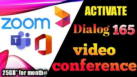 How Activate Dialog Zoom Video Conferencing Plans
