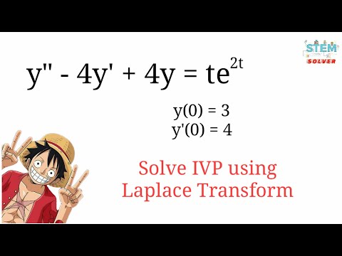 Using Laplace Transform to solve IVP y''-4y'+4y=te^2t, y(0)=3, y'(0)=4 | DE