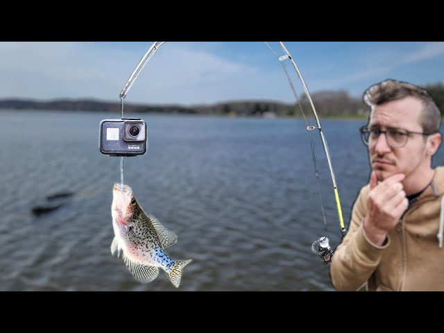 I put a Gopro on my Fishing Line! Amazing Footage! 