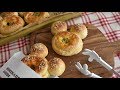 Mickey's  Pizza Cup Bread  Recipe【ミッキーのピザカップパン】作り方
