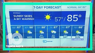 10 Weather: Sunny skies and warmer temperatures Monday