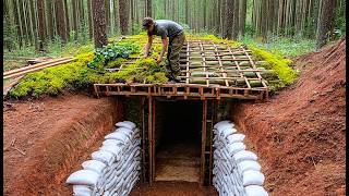 Buried Alive Building a Warm Secret Underground Bunker From Scratch | Solo Bushcraft