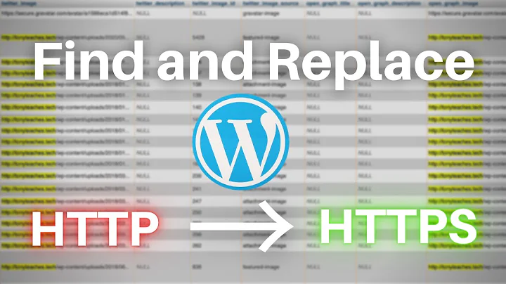 How to Replace http with https in phpmyadmin (bulk WordPress URL update)