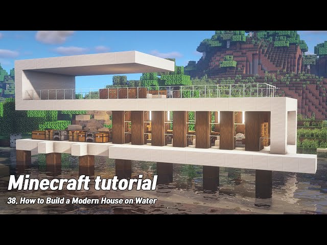 A Minecraft bar and a modern prismarine house. Link to the tutorials for  these builds on my  channel in comments. Thank you for the support  :-D : r/Minecraftbuilds