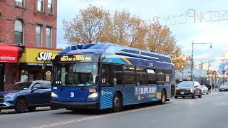 MTA NYCT: 2017 NFI XN40 #808 on the B63 to Bay Ridge aprchng 5 Av/39 St