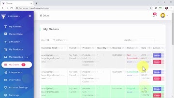 FX Funnel Video Training 7  Managing Orders in FX Funnel