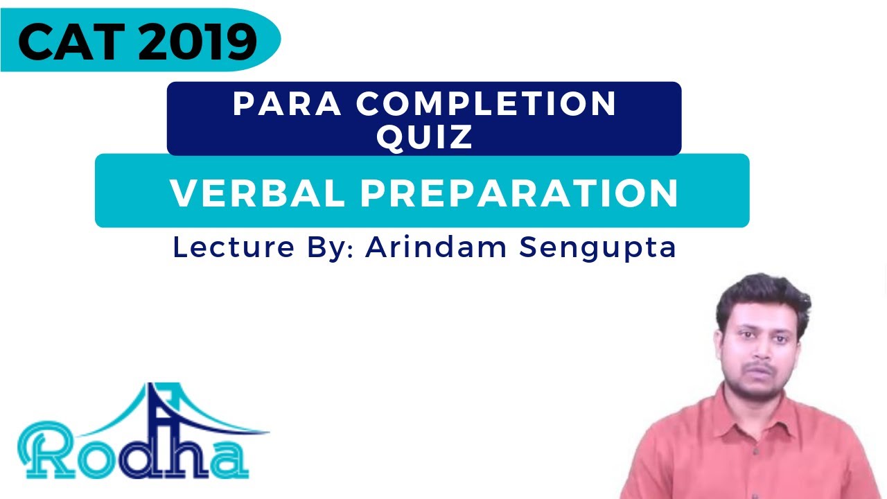 Para Completion Previous CAT Questions || Verbal Preparation || CAT ...