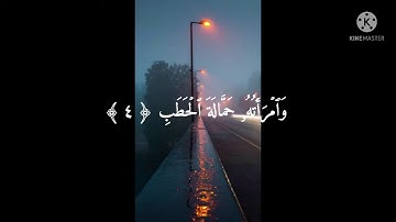 سورة المسد ابو بكرٍ الشاطري Surah Al-Masd Abu Bakr Al-Shatri