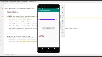 Custom Spinner in Android Studio | Java