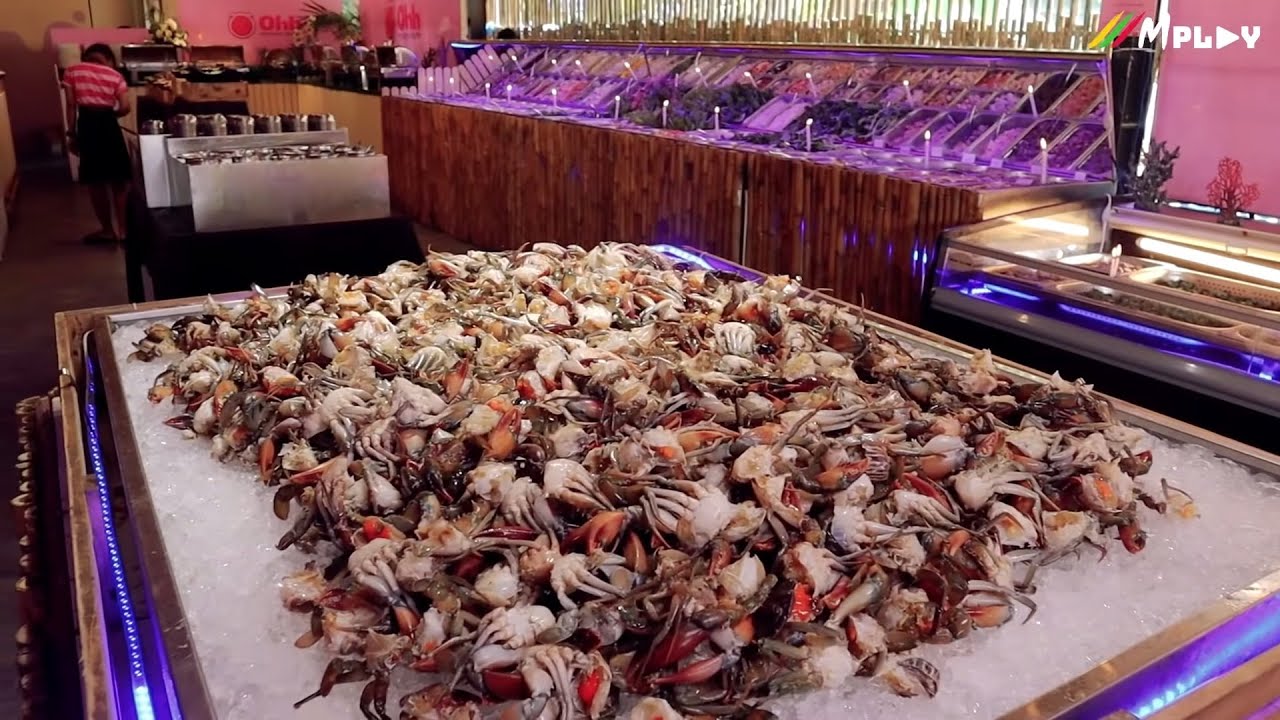 Mookata หมูกระทะ Hot Pot Buffet in Yangon - အ၀စား ဝက်အိုး ဟော့ပေါ့ หมูกระทะ