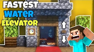 Build Water Elevator 🛗 - Fastest & Coolest Design In Minecraft 