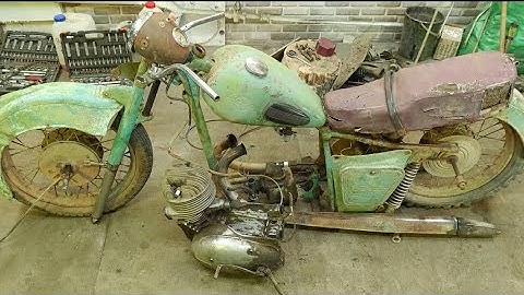 Restoration Rusty Old Motorcycle Jawa-1960s  Two Stroke engine Legend Repairing 👑😱#restoration #jawa