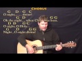 Gambar cover O Holy Night Christmas Strum Guitar Cover Lesson in G with Chords/Lyrics