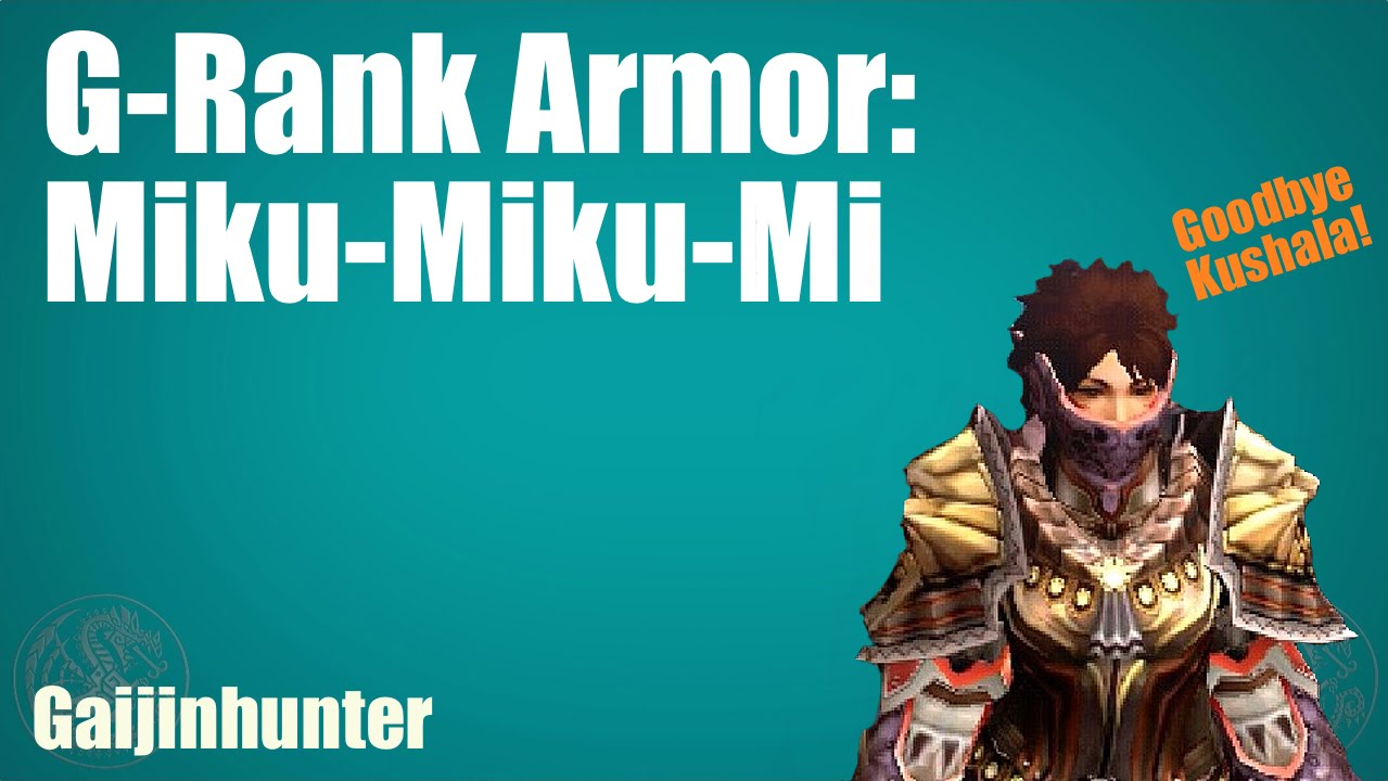 MH4U: Miku-Miku-Mi Armor - YouTube