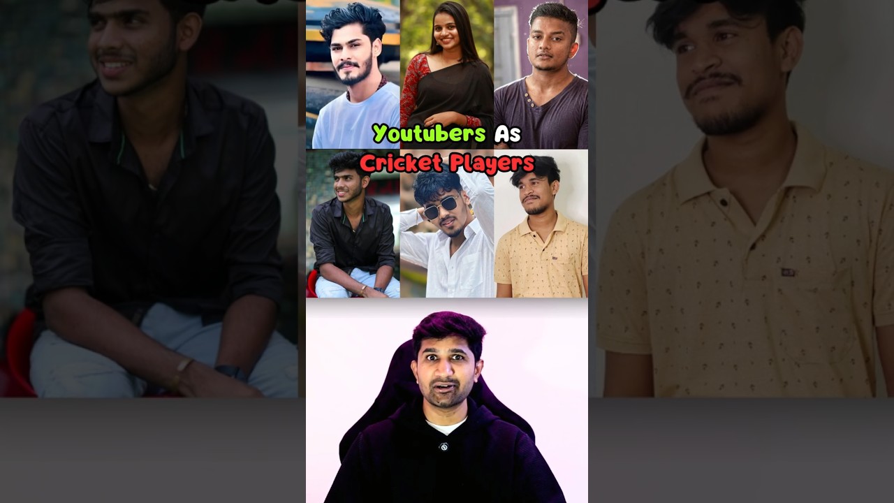 What If YouTubers Became Cricket Players? 🏏😳  Who Looks Best?