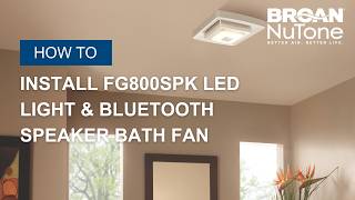 FG800SPK | Broan® Bluetooth® Speaker Quick Install Bathroom Exhaust Fan  Grille/Cover w/ LED Light (4-Pk)